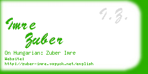 imre zuber business card